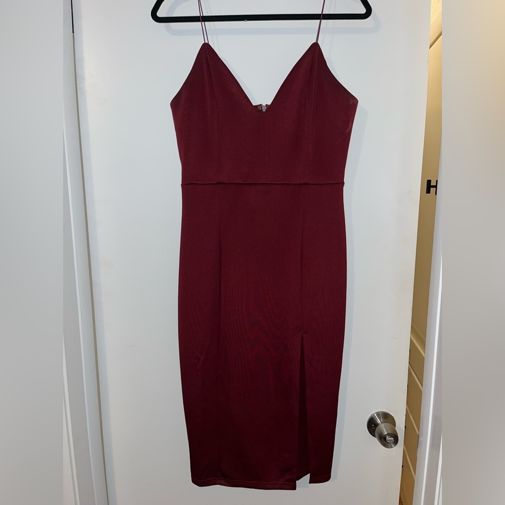 Maroon showpo dress